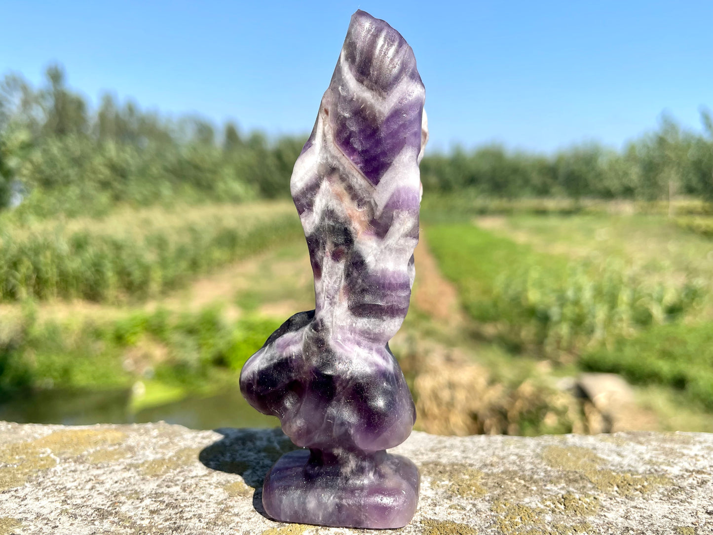 3.9''+ Natural Dreamy amethyst angel,Hand carved Elf, Crystal elf skull,Quartz crystal skull,Home Decoration Gifts