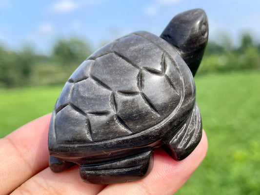 2.6''+ Natural Silver obsidian quartz,quartz crystal,hand carved,Crystal Tortoise skull,Crystal Gifts